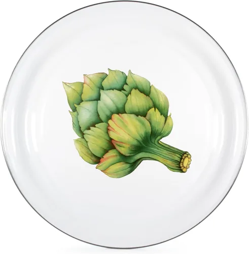 Vista 10 de Golden Rabbit Enamelware - Bandeja grande para servir, 20 pulgadas, casa de cangrejo