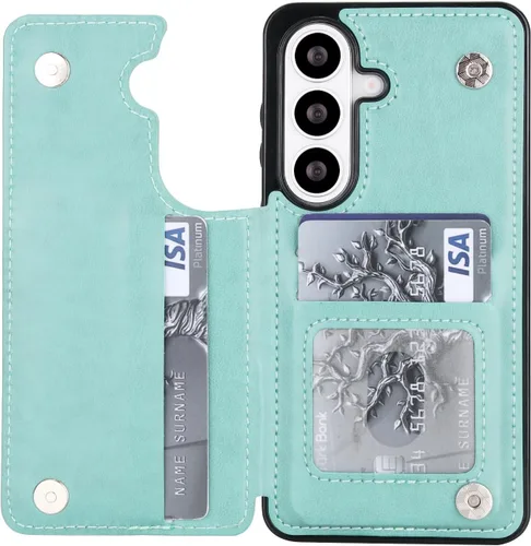 Vista 5 de Asuwish Funda de teléfono para Samsung Galaxy A37 5G con protector de pantalla de vidrio templado y tarjetero con soporte para tarjetero, soporte