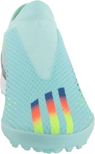 Vista 2 de adidas Tenis de fútbol unisex para adultos X Speedportal.3 sin cordones, Clear AquaPower BlueSolar Yellow