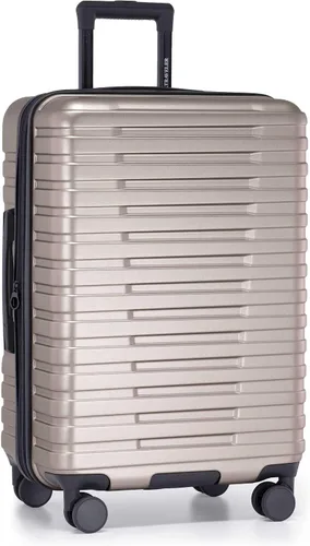 Vista 51 de U.S. Traveler Boren - Maleta de viaje extensible rígida con 8 ruedas giratorias, color negro, juego de 2 piezas