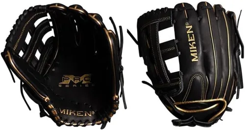 Vista 16 de Miken Pro Series - Guantes de sóftbol de lanzamiento lento, 13 pulgadas, blanco/rojo