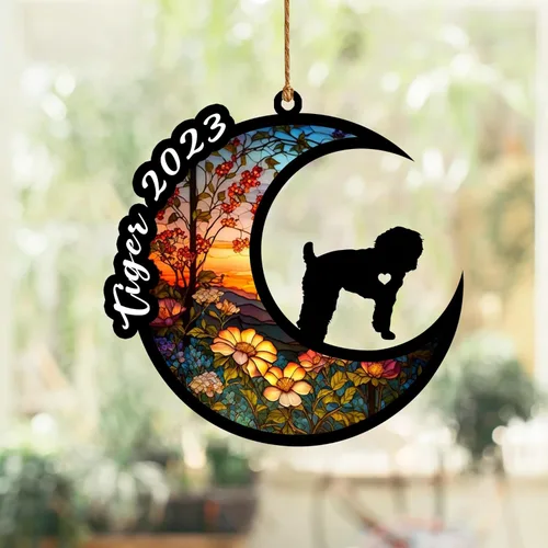Vista 70 de Atrapasoles conmemorativo para perros, regalo de condolencia de perro de la pérdida del bulldog americano, regalos conmemorativos para los amantes