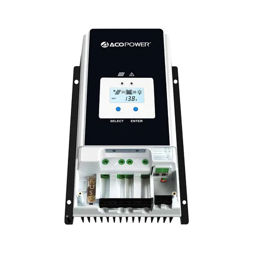 Vista 2 de ACOPOWER Controlador de carga solar MPPT 60A 12V/24V/36V/48VDC Voltaje del sistema automático Max.PV 150V Regulador de panel solar