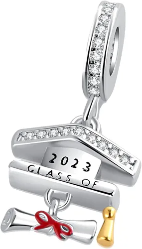 Vista 2 de MiWangLing Abalorio de regalo para niña de graduación 2023 para pulsera Pandora