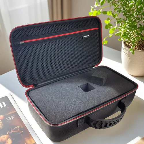 Vista 6 de Estuche de almacenamiento duro con inserto de espuma personalizable - Estuche protector de EVA para cámaras, consolas de juegos, instrumentos