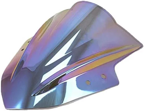 Vista 2 de Parabrisas de doble burbuja para Kawasaki Ninja 300 EX300R 300R 2013-2017 (negro)