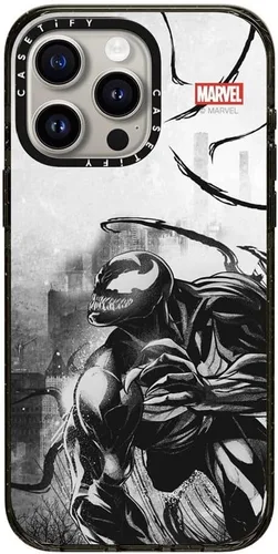 Vista 63 de CASETiFY Funda para iPhone Air, compatible con MagSafe Marvel VS CoLab Protección contra caídas de grado militar 4x de 8.2 pies Funda Capitán
