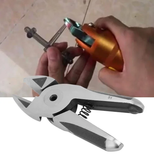 Vista 2 de S7P Tijeras neumáticas Alicate para Cortador neumático HS-30 Cabeza de corte neumático Reemplazo de la cabeza de las tijeras de aire
