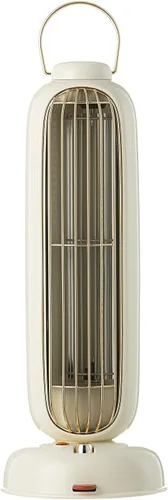Vista 6 de Ventilador de torre pequeño silencioso para aromaterapia, ventilador portátil de 12 pulgadas, escritorio de oficina, oscilación de 90°, mesa