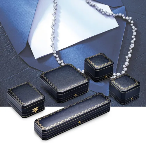 Vista 7 de Oirlv Noble - Caja de anillo de compromiso, caja de regalo de joyería, caja de soporte octogonal para anillos