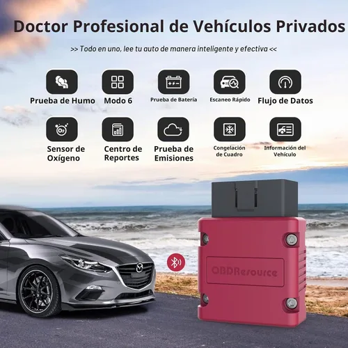 Vista 2 de OBDResource Herramienta de diagnóstico auto de Bluetooth del escáner OBD2