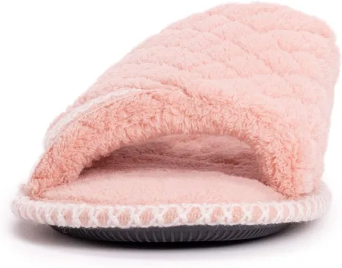 Vista 2 de MUK LUKS Pantuflas Sally Micro Chenille para mujer