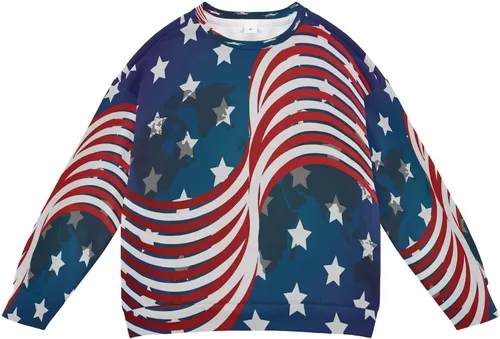 Vista 8 de Sudadera con cuello redondo y manga larga, diseño de nutrias marinas, diseño de animales oceánicos, para otoño e invierno multicolor (Multicolor01)