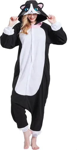 Vista 2 de Magicalani Onesie Pajamas for Adults - Unisex Animal Cosplay Sleepwear, Christmas Halloween Costume