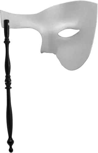 Vista 8 de Thmyo Handheld Half Face Men's Phantom Of The Opera Vintage Venetian Carnival Masquerade Mask with Holding Stick