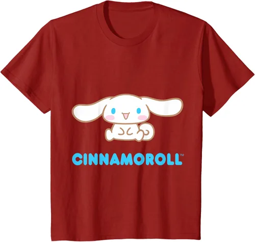 Vista 78 de Cinnamoroll Character Front and Back T-Shirt S Negro