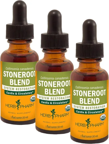 Vista 9 de Herb Pharm Certificado orgánico Stoneroot Blend extracto líquido para apoyo cardiovascular y circulatorio, 1 onza