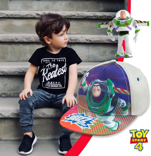 Vista 3 de Disney Pixar Toy Story 4 Buzz Lightyear - Gorra de béisbol para niños