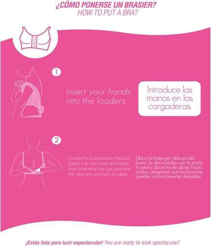 Vista 5 de M&D 0018 Surgical Breast Augmentation Bra wStrap Faja Colombiana Bra