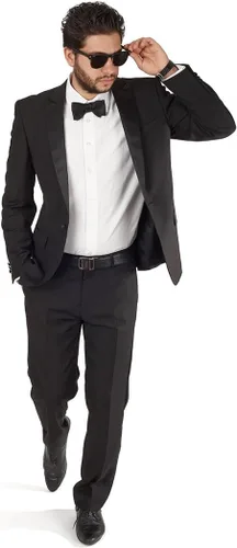 Vista 5 de Slim Fit - Esmoquin AZAR con solapa de satén para hombre