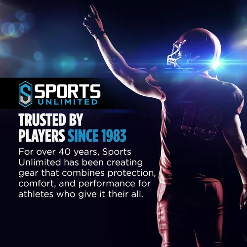 Vista 5 de Sports Unlimited Placa Trasera de Fútbol Americano para Hombreras - Placa Trasera de Ajuste Universal - Placa Trasera para Adultos y Jóvenes