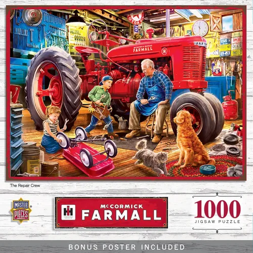 Vista 3 de MasterPieces Farmall Case Ih - un rompecabezas clásico americano de 1000 piezas