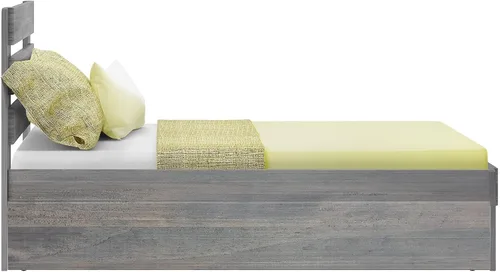 Vista 5 de Max & Lily Cama individual moderna de granja con cabecera de tablones y nido, madera flotante Driftwood