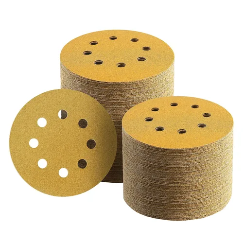 Vista 14 de 100 discos de lija de 5 pulgadas con gancho y bucle, papel de lija de grano 40 para carpintería o automoción, papel de lija de órbita aleatoria