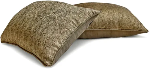 Vista 20 de The HomeCentric Fundas de almohada lumbares doradas de 12 x 14 pulgadas (11.8 x 13.8 in), de piel sintética, con diseño de animales, estilo moderno