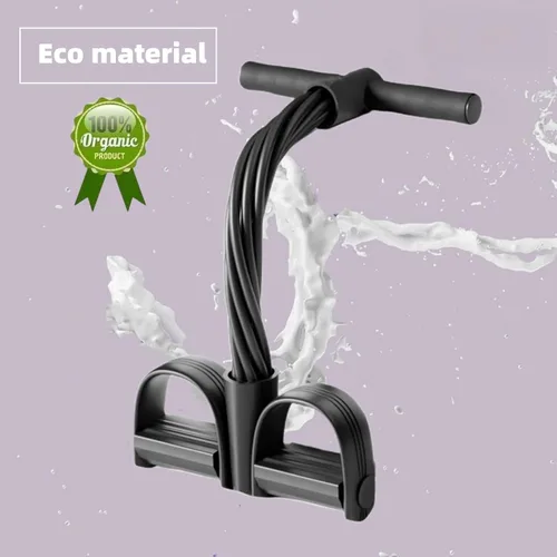 Vista 6 de Bandas de resistencia para ejercicio, 6 tubos elásticos de yoga para tirador de pedal de yoga, cuerda de tensión de látex natural, equipo de M