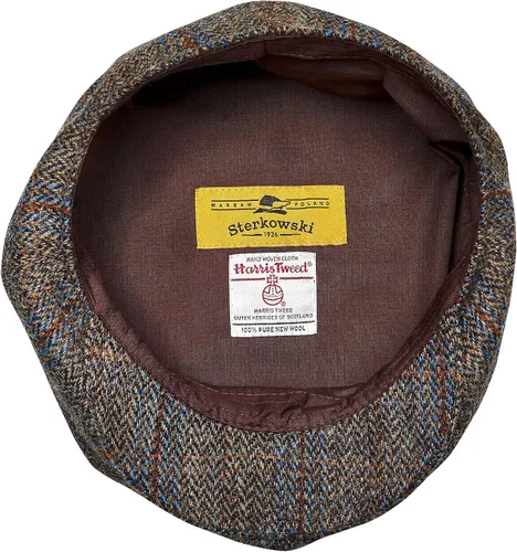 Vista 4 de Sterkowski Gorra Peaky Paperboy Gorra de tweed de Harris para hombre Sombrero clásico elegante de 8 paneles