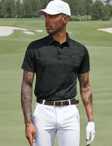 Vista 75 de TAPULCO Camisetas tipo polo de secado rápido para hombre, diseño de camuflaje, atléticas, ligeras, transpirables, casuales, para golf