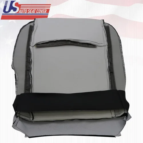 Vista 8 de 2009 2010 2011 2012 para Dodge Ram Laramie conductor parte inferior perforada cubierta de cuero negro