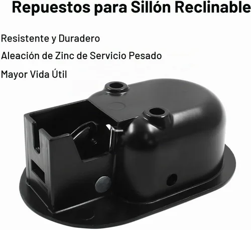 Vista 4 de Biaungdo Manija reclinable de aluminio negro, pieza de tracción de palanca