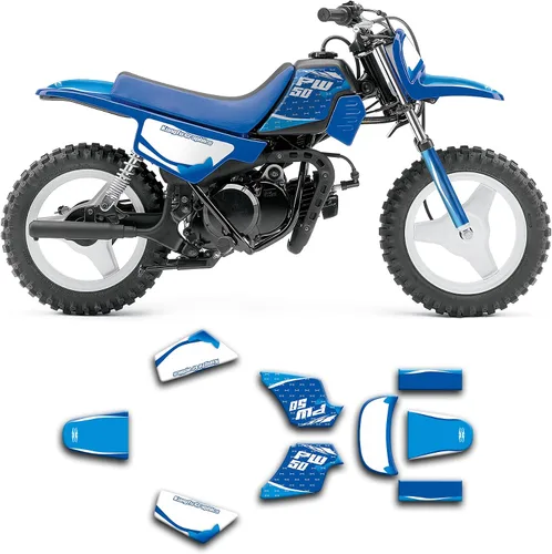 Vista 16 de Kit de calcomanías para PW 50 PW50 piwi 50, gris, YMPW5096N004-G-KO