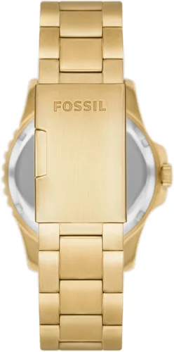 Vista 3 de Fossil Reloj casual de cuarzo azul para hombre inspirado en buceo