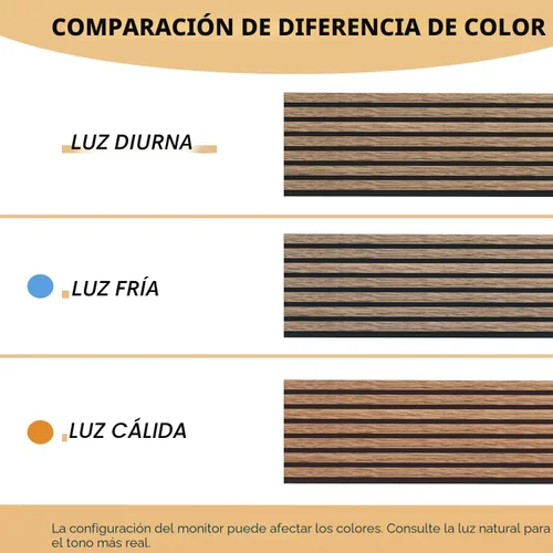 Vista 7 de RITOLLO Paneles de listones de madera para pared, 2 piezas de 94.5 x 11 pulgadas, paneles acústicos para decoración de pared interior, panel