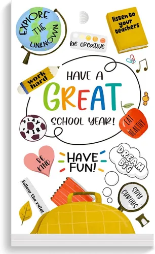 Vista 11 de Etiquetas divertidas para bolsas de regalo de regreso a clases, divertidas etiquetas de regalo para el primer día de escuela, etiquetas de regalo