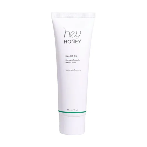 Vista 7 de Hey Honey Set de 4 piezas: Loción para el cuerpo, crema para pies Walk The Walk, crema de manos con miel, bolsa de maquillaje ecológica. Perfecto