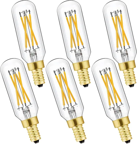Vista 15 de Leools Bombilla LED E12 Regulable de 2W Equivalente a Bombilla de Luz de 25 Vatios Blanco Suave T6 T25 Bombilla Candelabro E12 de 25 Vatios