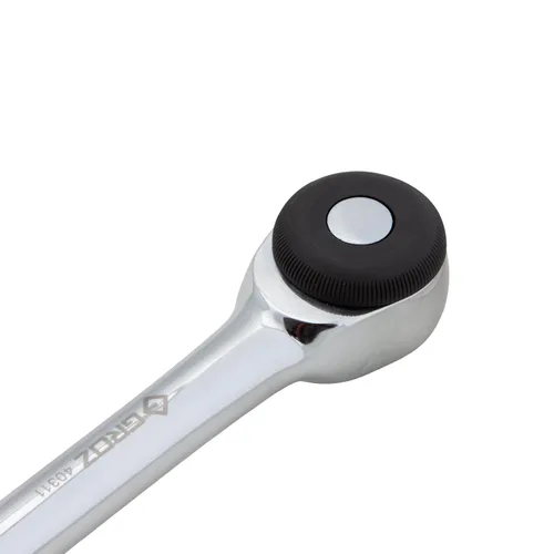 Vista 2 de Groz Mango de trinquete de doble unidad, unidad de 1/2", 52 dientes, 11-13/32" de longitud, 377 ft-lb Torque, cromo vanadio con accionamiento