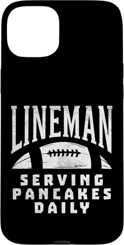 Vista 9 de Funda de regalo para iPhone 16 Ofensive Lineman Serving Pancakes Daily Football
