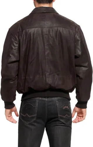 Vista 5 de Landing Leathers Air Force A-2 - Chaqueta cazadora de cuero para hombre, chaqueta de aviador