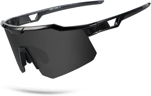Vista 8 de OULAIQI Gafas de sol de ciclismo para hombres y mujeres, lentes de sol de béisbol juveniles, diseño ligero, protección UV400, gafas deportivas