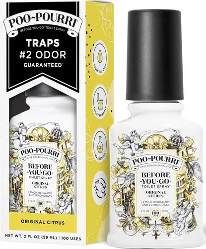 Vista 20 de Poo-Pourri - Spray para inodoro antes de ir, aroma cítrico original, 4 onzas líquidas