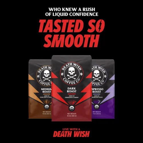 Vista 9 de Death Wish Coffee Cápsulas de tostado medio de una sola porción – El café más fuerte del mundo – Mezcla más ligera de granos arábica audaz y Robusta