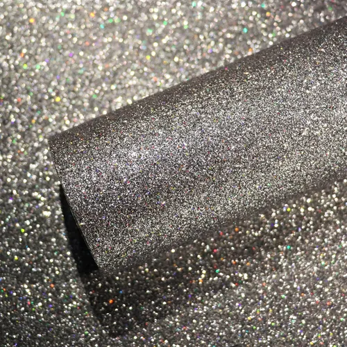 Vista 22 de VEELIKE Papel tapiz holográfico con purpurina plateada de 15.7 x 118 pulgadas, para pegar y despegar, extraíble, papel de contacto con purpurina Oro