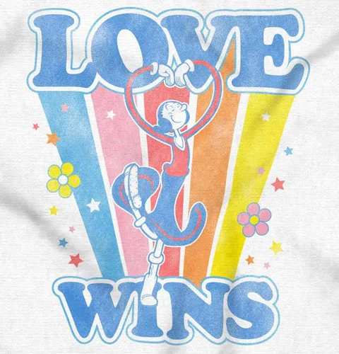 Vista 2 de Brisco Brands Pelele retro Popeye Olives Love Wins Baby para niños o niñas