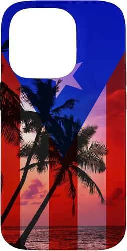 Vista 17 de Tropical Ocean Vibes Puerto Rico Flag - Funda para iPhone 17