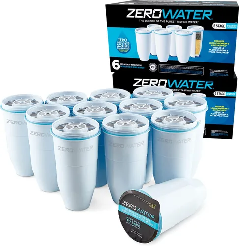 Vista 9 de ZeroWater Filtro de repuesto oficial – Reemplazo del filtro TDS 0 de 5 etapas – Sistema IAPMO certificado para reducir plomo, cromo y PFOA/PFOS